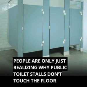 Do You Know Why Doors In Public Bathrooms Don’t Reach the Floor?